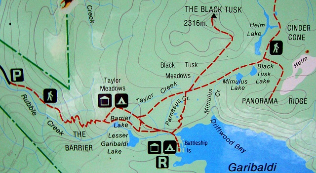 Black Tust hike map