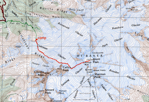 Mt Baker map